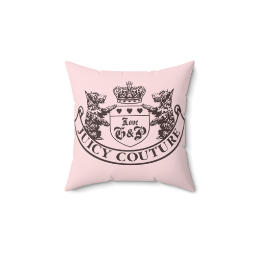 Y2K Juicy Couture Crest Pillow