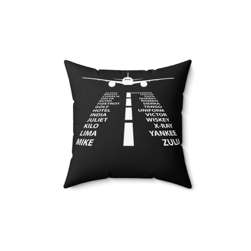 Phonetic Alphabet Pillow - Funny Aviation Gift Idea