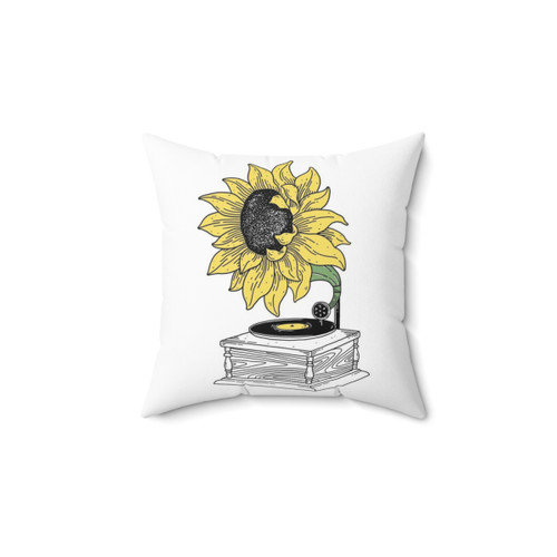 Singing in the Sun Sunflower Decorative Pillow