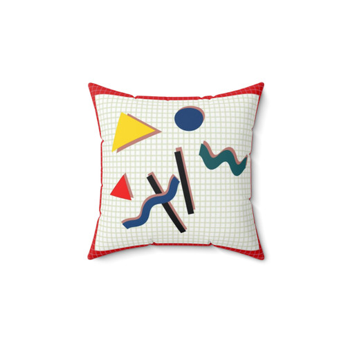 90s Retro Geometric Pillow by DJ's Pillows