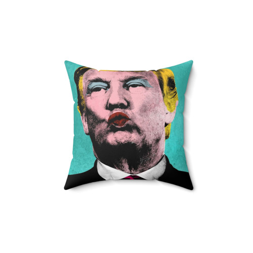 Colorful Trump Warhol Inspired Decorative Pillow