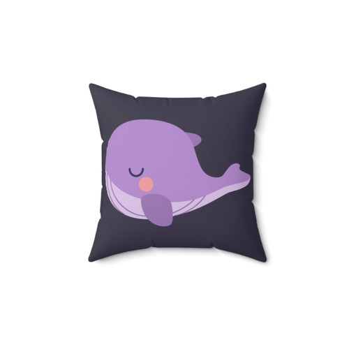 Tinytan Purple Whale Plush Pillow