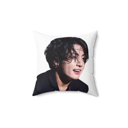 BTS Jungkook Long Hair Throw Pillow