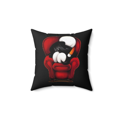 Doug Hyde Decorative Pillow with Surrealist Dog Design