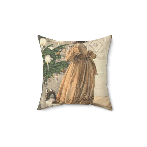 Vintage Victorian Christmas Pillow