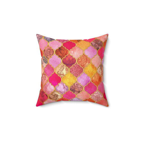 Bold Moroccan Tile Decorative Pillow