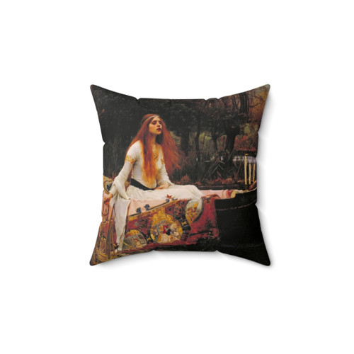 The Lady of Shallot Pillow by John William Waterhouse