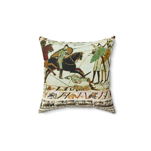 Norman Knights Horseback Tapestry Pillow