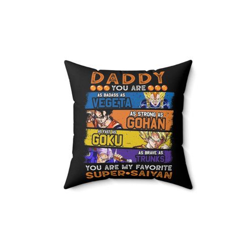 Dragon Ball Daddy Pillow - Funny Goku Vegeta Dad Gift