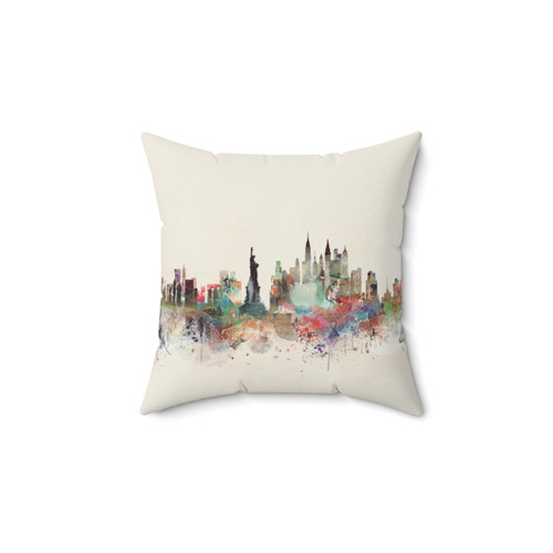 New York City Skyline Decorative Pillow