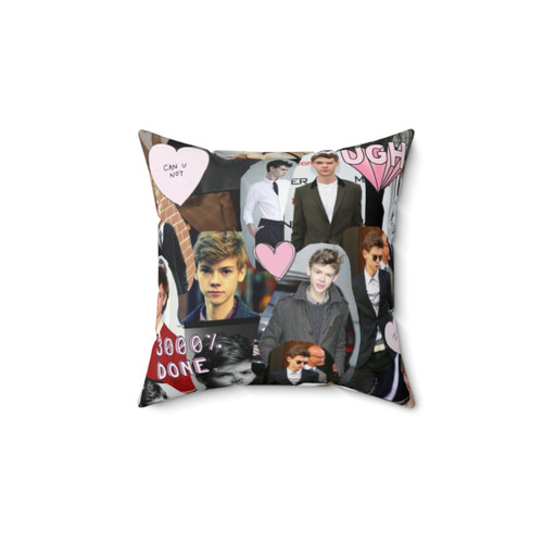 Thomas Brodie-Sangster Collage Pillow