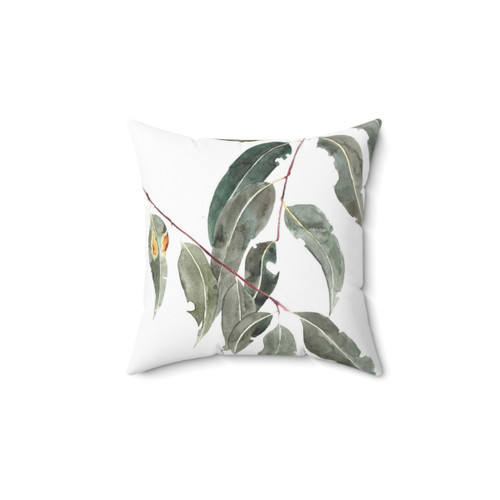 Gum Leaves Watercolor Australian Native Pillow