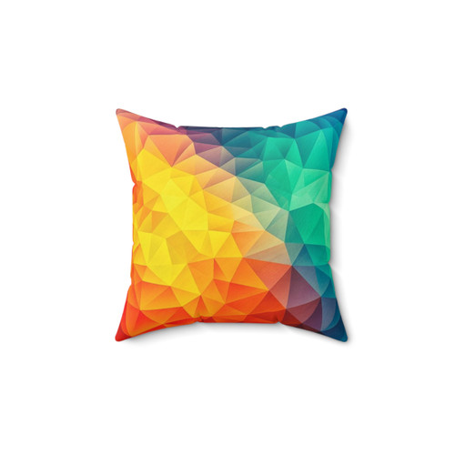 Colorful Abstract Cubizm Painting Pillow