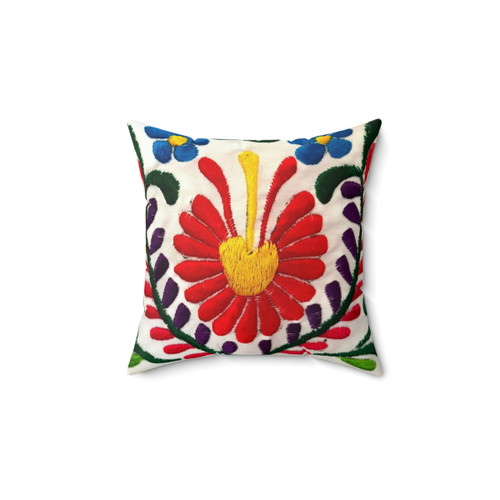 Mexican Flowers Decorative Pillow