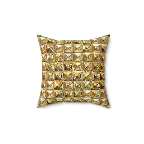 Elegant gold decorative pillow
