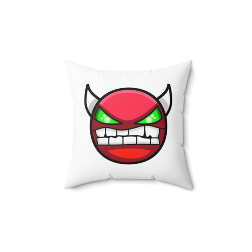Geometry Dash Hard Demon Throw Pillow