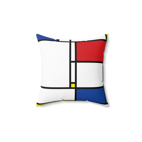 Mondrian Minimalist Art Pillow by fatfatin