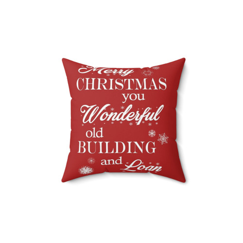 It's a Wonderful Life Building and Loan Throw Pillow