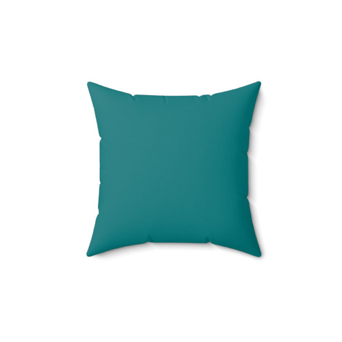 Teal Solid Throw Pillow