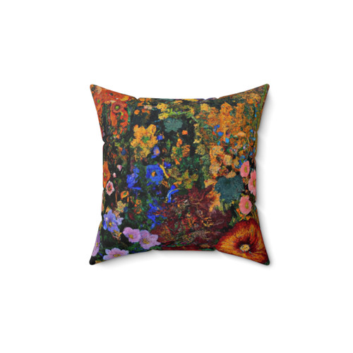 Gustav Klimt Flower Garden Decorative Pillow
