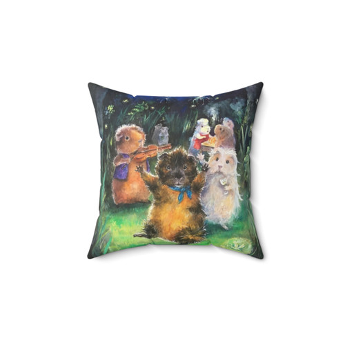 Adorable Piggy Party Guinea Pig Decorative Throw Pillow
