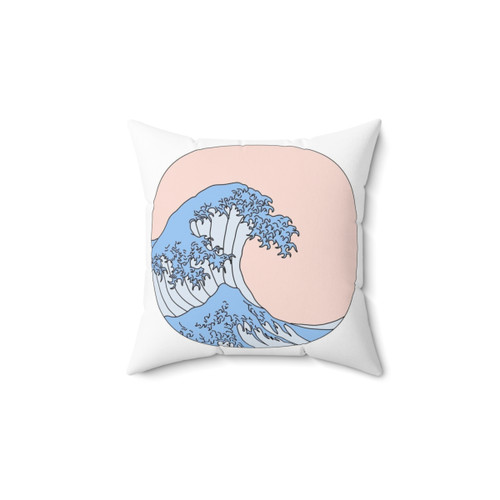 Aesthetic Wave Pattern Decorative Throw Pillow