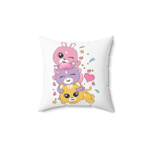 Playful, Educational Animal Friends Pillow