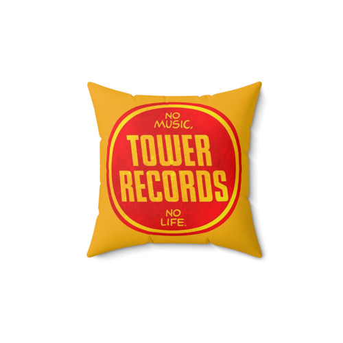 Tower Records Vintage Music Pillow