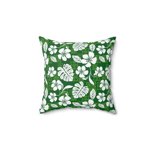Tropical Flower Blooms Throw Pillow