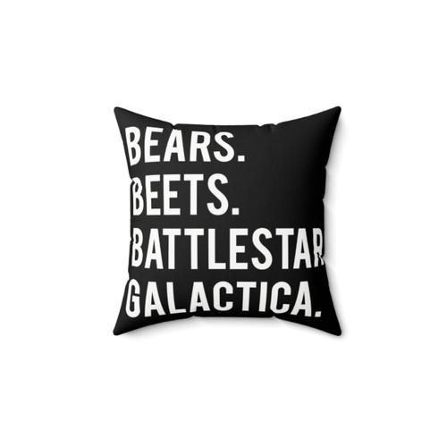 Bears Beets Battlestar Galactica! Decorative Office Pillow