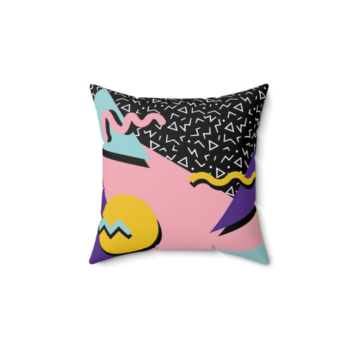 Retro 90s/80s Memphis Pattern Pillow