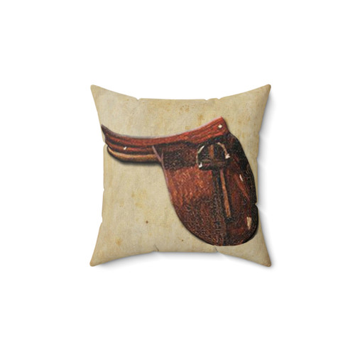 Vintage Horse Saddle Decorative Pillow