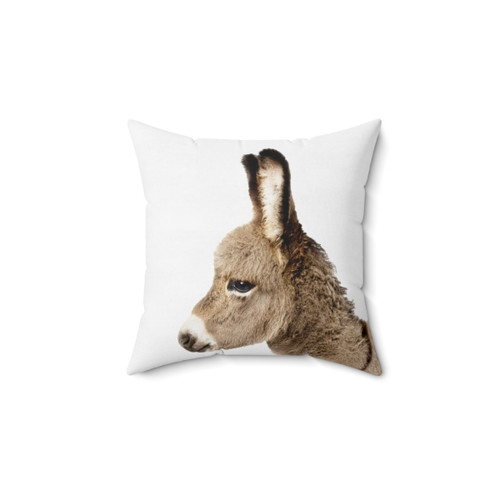 Donkey Print Decorative Pillow for Nursery and Kids Room