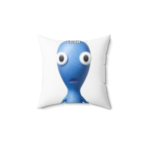Pikmin 2 themed throw pillow with BRUH design