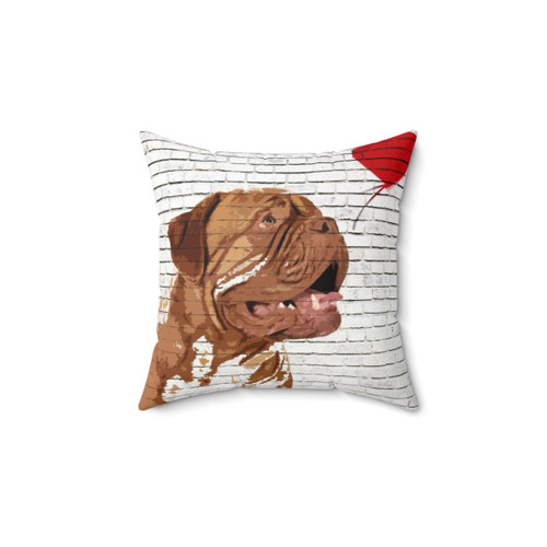 Dogue De Bordeaux Banksy Style Decorative Pillow
