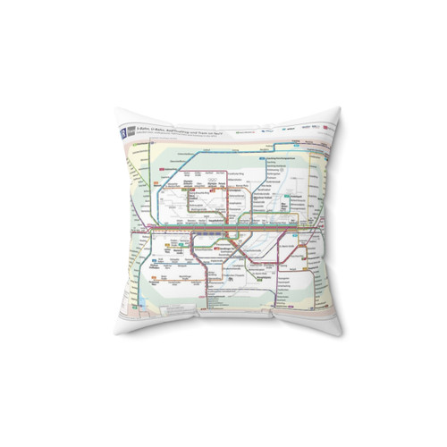 Munich MVV Map Pillow