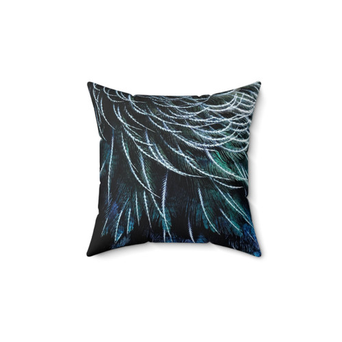 Tui Feathers Pillow - Artisanal New Zealand Bird Decor