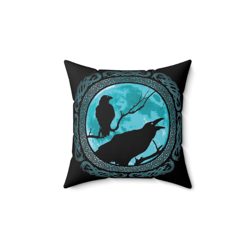 Hugin Munin Odin's Ravens Norse Mythology Pillow