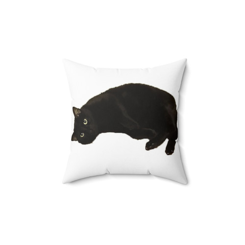 Black Cat Pillow - Soft and Cuddly Pet Bedding