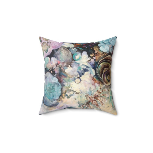 Lions Den Pillow with underwater ocean scene
