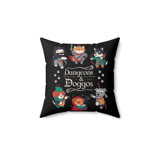 Dungeons and Doggos Themed Pillow