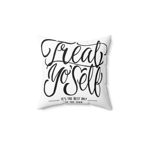 Treat Yourself Parks and Rec Themed Pillow
