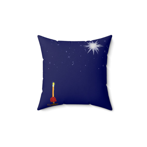 Moravian Star Pillow - Traditional Christmas Home Decor