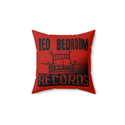Red Bedroom Records Pillow - Music Themed Bedroom Decor