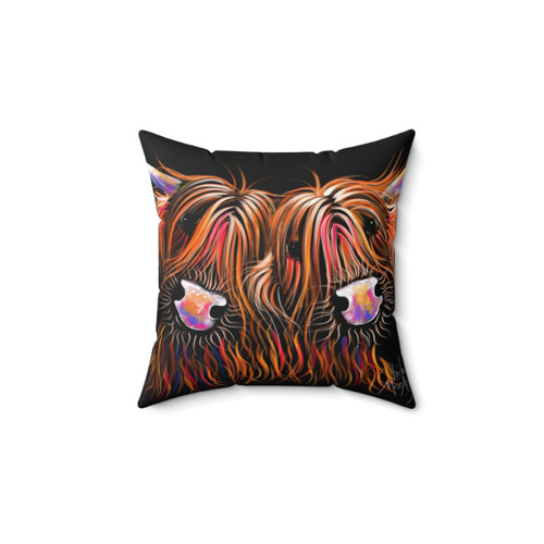 Highland Cow Print Pillow