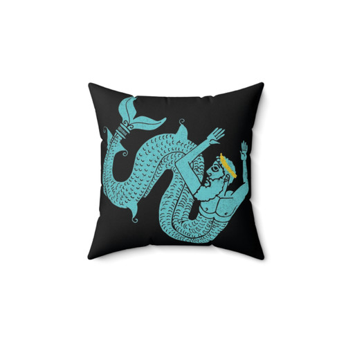 Neptune Mythology Inspired Pillow for Comfortable Home Decor