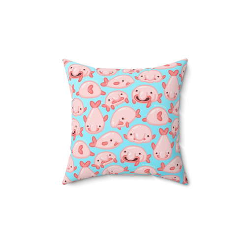 Blobfish Pattern Decorative Pillow
