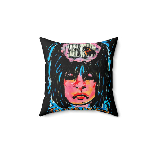 Prison-themed pillow for a restful mind