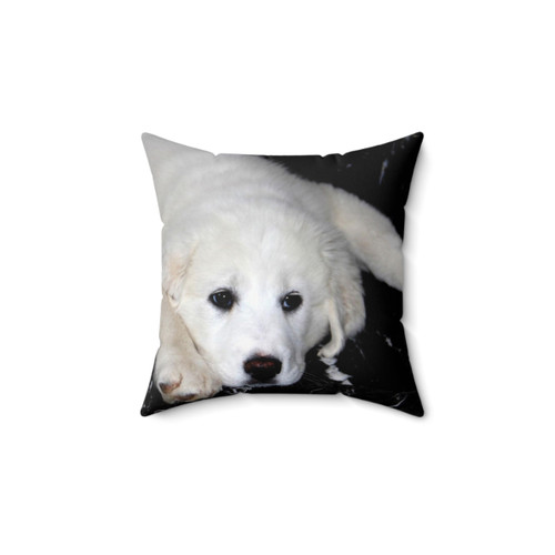 Pyrenees Mountain Dog Puppy Decorative Pillow