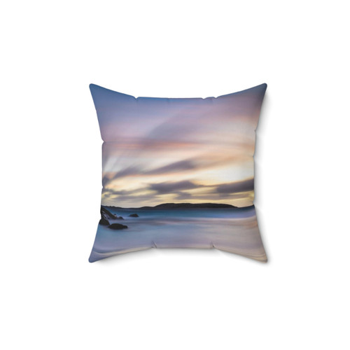 Twilight Beach Sunset Pillow - Coastal Decor